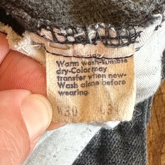 Levi’s | 70s Vintage Velvet Gray Flare/Bell Bottom Pants - Picture 8 of 14